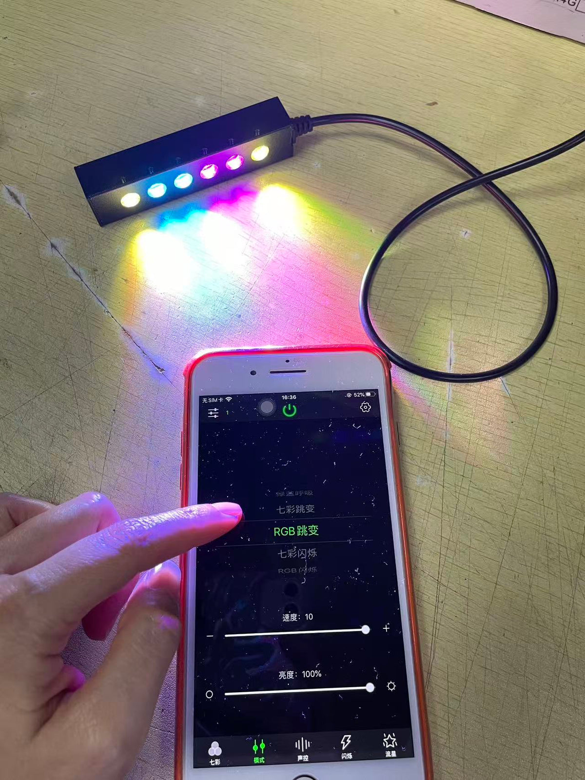 Star Light Machine Car Starry Sky Roof Fiber Optic Branch Machine App Bluetooth Colorful ...