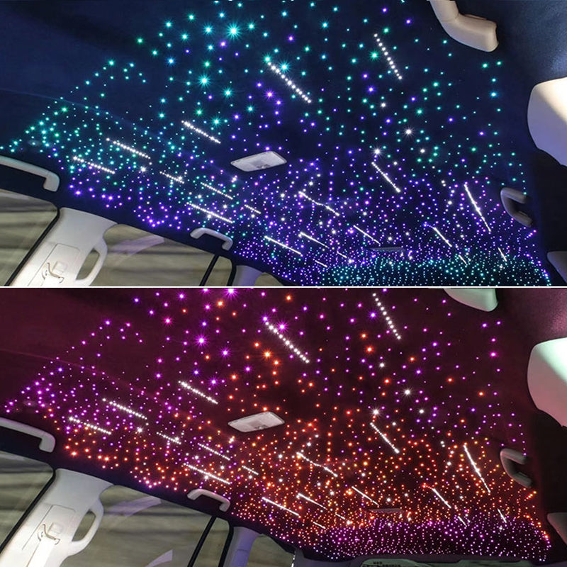 32W Dual Color Starlight Headliner Kits,Colorful Meteor Shooting Star ...